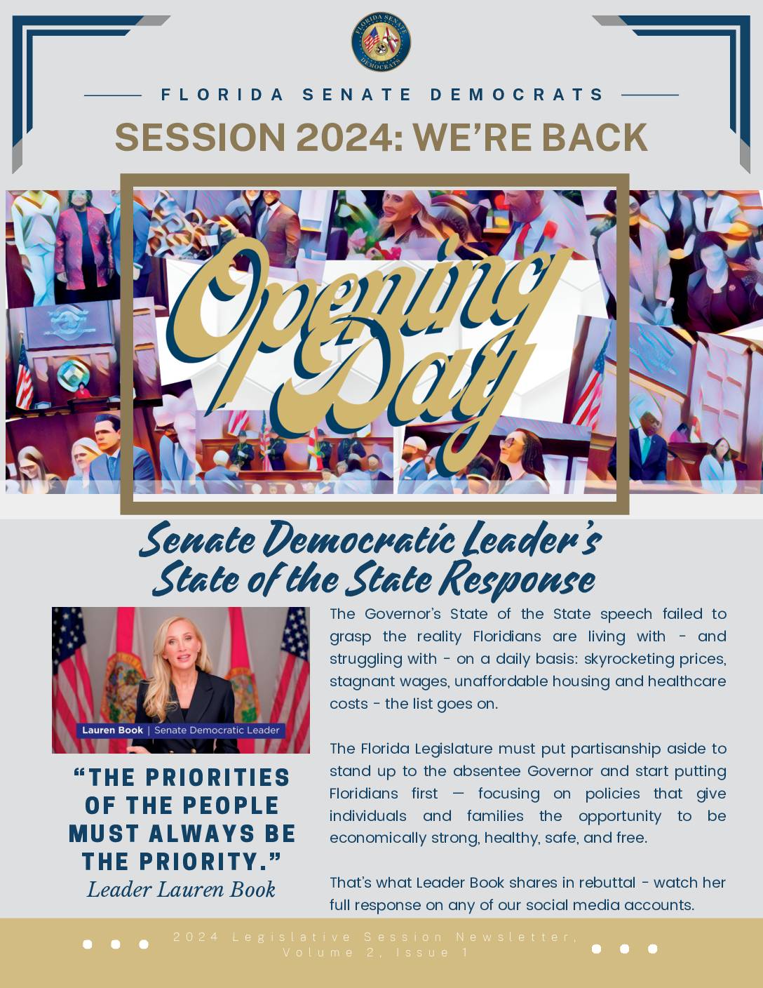 FL Senate Democrats 2024 Newsletter Week 1