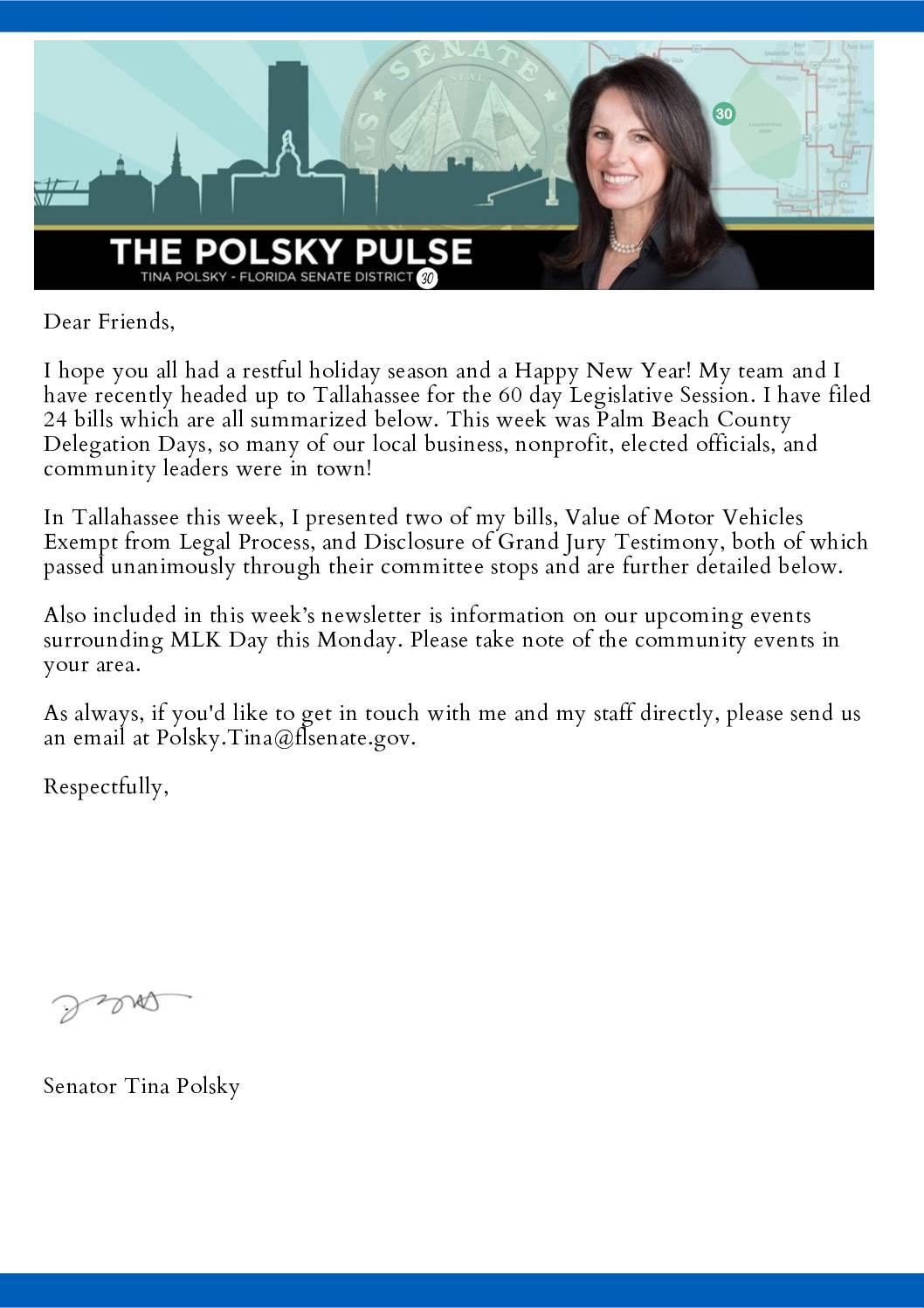 Polsky Pulse 2024 Legislative Session Week One