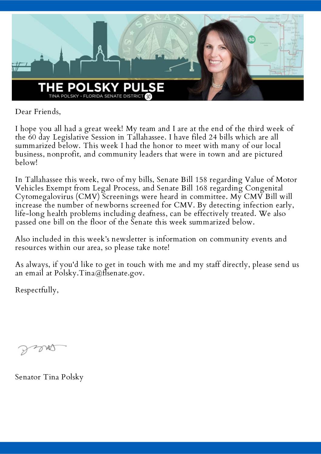 Polsky Pulse 2024 Legislative Session Week Three